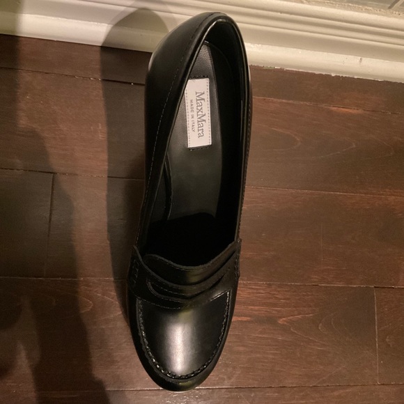 NWT MaxMara Loafers with Platform Wedge Heel NIB - Picture 8 of 10